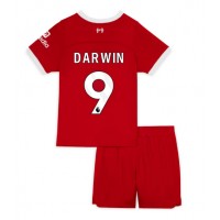 Camiseta Liverpool Darwin Nunez #9 Primera Equipación para niños 2023-24 manga corta (+ pantalones cortos)